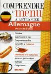 Comprendre le menu en Allemagne autriche allemand/français